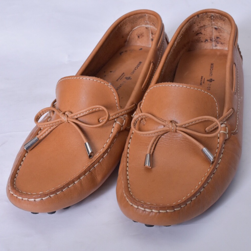 Mercanti Fiorentini Leather String Tie Loafer